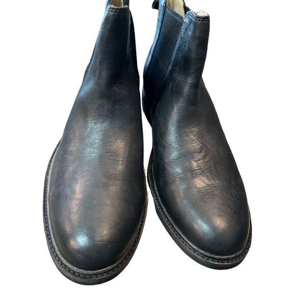 UGG Leif Men’s Black Leather Boots Size 10‎ - Picture 3 of 12